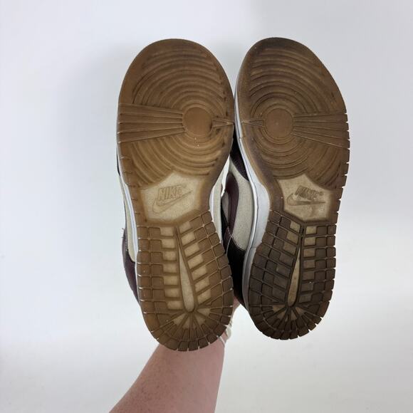 Nike Dunk Low Athletic Sneakers Women's 8.5 Plum Coconut Milk Suede Low Top - Picture 8 of 10